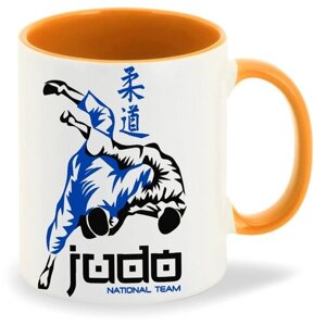 Кружка оранжевый CoolPodarok Judo (дзюдо)