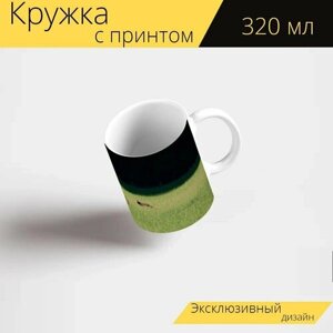 Кружка с рисунком, принтом "Лиса, кролик, лиса и заяц" 320 мл.