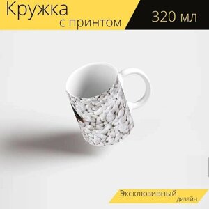 Кружка с рисунком, принтом "Смартфон, мобильный, коммуникация" 320 мл.