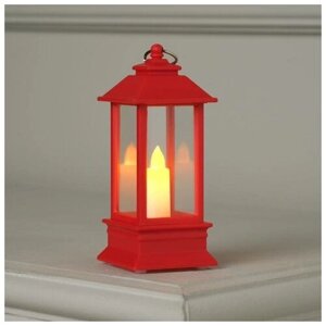 Luazon Lighting Фонарь с одной свечой, 13 см, красный
