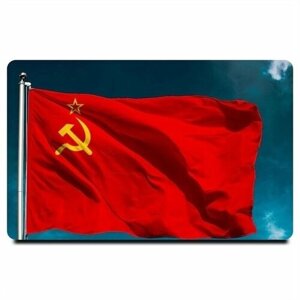 Магнит на холодильник "Флаг СССР" 54x86мм