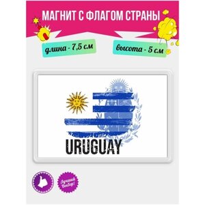 Магнит на холодильник Флаг Уругвая