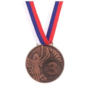 Медаль Ника, 3 место, бронза, d-4,5 см