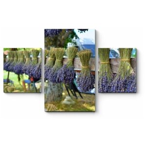 Модульная картина Букеты из лавандовых цветов, Прованс170x111