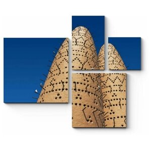 Модульная картина Голуби на башне в Катаре72x60