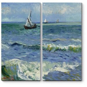 Модульная картина Морской пейзаж в Сен-Мари, Винсент Ван Гог 160x160