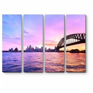 Модульная картина Неповторимая панорама Сиднея 90x68