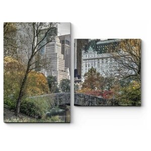 Модульная картина Осень пришла в Нью-Йорк100x75
