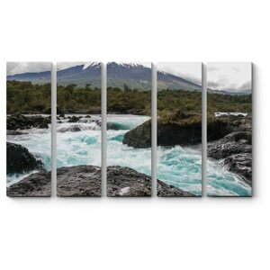 Модульная картина Водопады в чилийском национальном парке 150x90