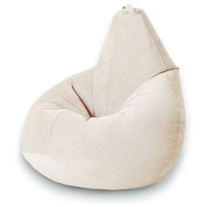 MyPuff кресло-мешок Груша, размер XXXL-Стандарт, мебельный велюр, латте