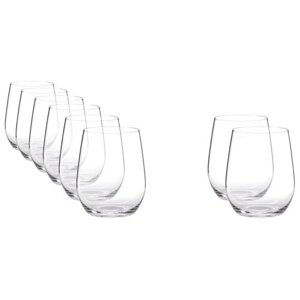 Набор бокалов Riedel O Wine Tumbler Viognier/Chardonnay для вина 5414/85, 320 мл, 8 шт., прозрачный