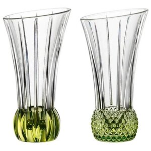 Набор из 2 ваз с зеленым дном высота 13,6 см. SPRING Nachtmann 103594