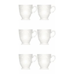 Набор из 6 чайных чашек "Mozart" 7,6х7,6х8,3 см, 180 мл, белый, фарфор, Bauscher, 57 5318