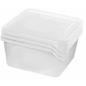 Набор контейнеров для заморозки Frozen 0.75л квадрат 115х115х110мм 3шт/наб