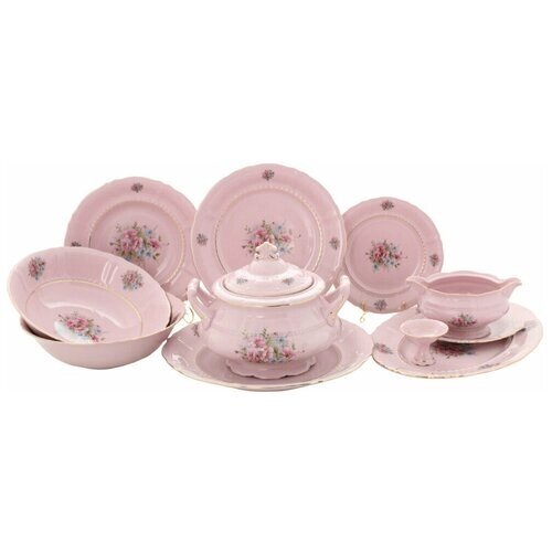 Набор столовой посуды на 6 персон Leander Соната "Розовые мечты" 25 предметов