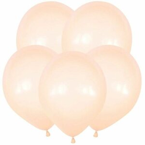 Набор воздушных шаров Телесный, Пастель / Blush 12 дюймов (30 см), 100 штук, Веселуха