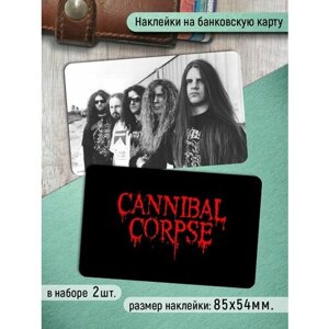 Наклейки на банковскую карту Cannibal Corpse Стикеры рок