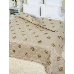 Одеяло "Верблюжья шерсть" облегченное, 1,5 спальное, в поплексе, плотность 150 г/м2