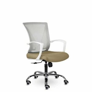 Офисное кресло UTFC СН-800 Энжел белый хром СР Е71/Е31-к (Серебристое/Хаки)