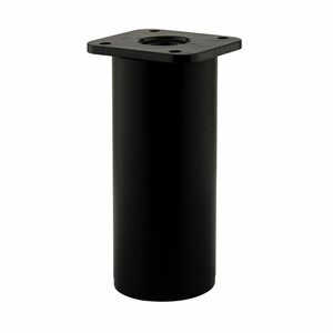 Опора мебельная пластиковая `SANBERG` регулируемая круглая Н-100, D-40, черный мат