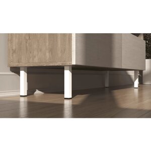 Опоры мебельные | ножки для мебели EDSON PL-001 150*25*25 WHITE, порошковая окраска (комплект 4 штуки)