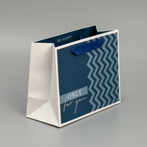 Пакет подарочный ламинированный двухсторонний, упаковка, «Для тебя», MS 18 х 23 х 10 см