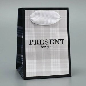 Пакет подарочный ламинированный, упаковка, «Подарок», 7 х 10 х 7 см