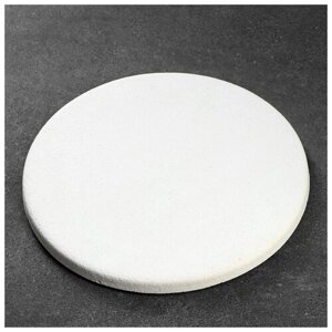 Пекарский камень для выпечки, круглый, 34 х 2 см, шамот, камень для пиццы