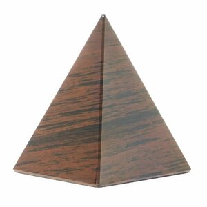 Пирамида из коричневого обсидиана 9х9х11 см 122368