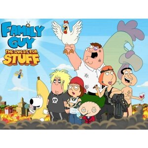 Плакат, постер на бумаге Family Guy/Гриффины/игровые/игра/компьютерные герои персонажи. Размер 60 х 84 см