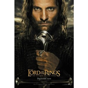 Плакат, постер на бумаге Властелин колец: Возвращение короля (The Lord of the Rings: The Return of the King, 2003г). Размер 42 на 60 см