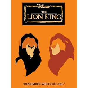 Плакат, постер на холсте Lion King: Remember Who You Are/Король Лев/комиксы/мультфильмы. Размер 30 х 42 см