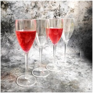 Пластиковые бокалы для шампанского, вина