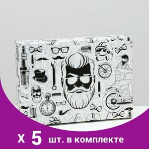 Подарочная коробка 'Для крутого мужика'21 х 15 х 5,7 см (5 шт)