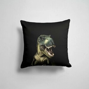 Подушка декоративная 45х45см / Динозавры / Звери / Динозавр T-Rex