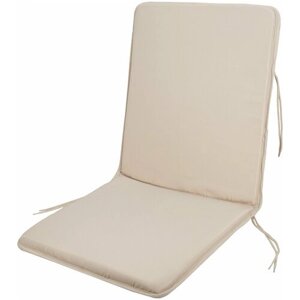 Подушка для садовой мебели, размер 97x47 см, полиэстер, цвет бежевый. Практичный аксессуар для стула или кресла со спинкой