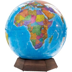 Политический глобус Земли на подставке из дерева VIPGlobus d=130 см