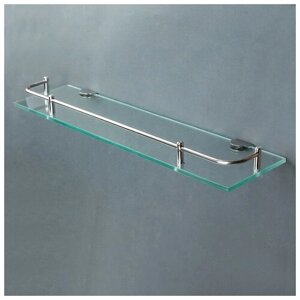 Полка для ванной комнаты, 4011,54 см, металл, стекло