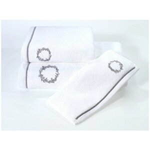 Полотенце для ванной Soft Cotton SEHZADE хлопковая махра белый 85х150