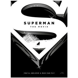 Постер / Плакат / Картина Супермен - Знак 50х70 см в подарочном тубусе