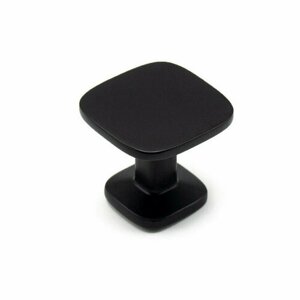 Ручка-кнопка, мебельная, Viefe, QUART, черный, 34мм, модерн, Испания