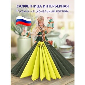 Салфетница деревянная русский сувенир