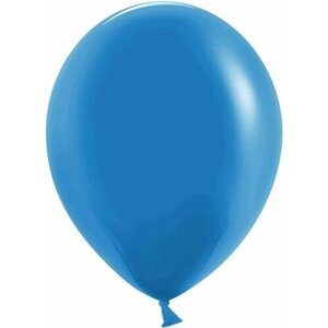 Шарики воздушные (10'25 см) Синий, пастель, 100 шт. набор шаров на праздник