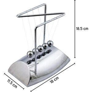Шары Ньютона, колыбель, маятник Ньютона, балансирующие стальные шарики, игрушка антистресс Эврика подарок на 23 февраля