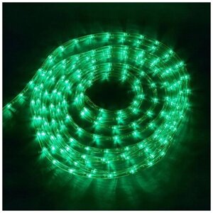 Шнур световой Uniel UL-00008570, 8 х 0.1 х 0.03 м, 0.03 х 0.1 м, 24 лампы, зеленый/прозрачный