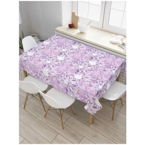 Скатерть прямоугольная JoyArty на кухонный стол "Дорога цветов" из оксфорда, 120x145 см