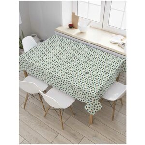 Скатерть прямоугольная JoyArty на кухонный стол "Треугольный лабиринт" из оксфорда, 180x145 см