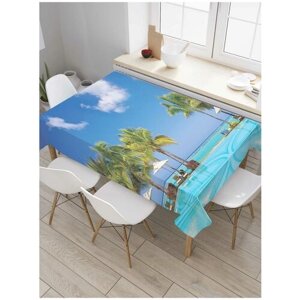 Скатерть прямоугольная JoyArty на кухонный стол "Ветер уюта" из оксфорда, 180x145 см