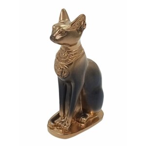 Статуэтка Кошка Египетская 13,5 см гипс, цвет бронза