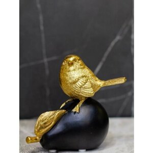 Статуэтка Птица Casaentera CE02-784187 золото/черный 130х75х120h